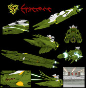 【モデル配布】メダルーサ級殲滅型重戦艦＜メガルーダ＞