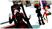 ブラッディなゴスのミクさん再び……！【MMD】