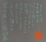 「君の名は希望」 乃木坂46の書道パフォーマンスの字を臨模