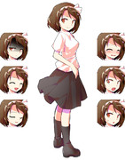 旧約酒場ver蓮子立ち絵 表情差分