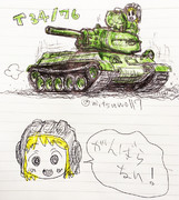 T-34/76@1942戦車らくがき