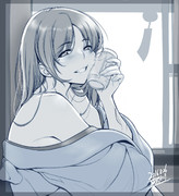 肩出し ニコニコ静画 イラスト