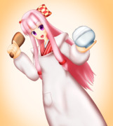 ご飯を盛ってくれてる茜ちゃん（８/１８ワンドロ）