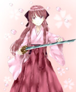 神風さんに沖田総司の衣装を着て頂きました♪