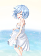 ほら、冷たくて気持ちいいですよっ