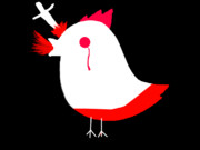 クッキーの中盤あたりで再起不能にされるニワトリ
