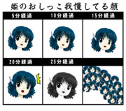 姫のおしっこ我慢してるコラ