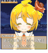 今日のルーミア(電脳味)