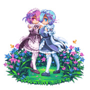 ラムレムドット絵