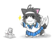 ネズミ提督と潮ネコ