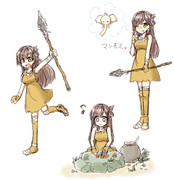 原始人 ニコニコ静画 イラスト