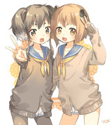 セーターでピース