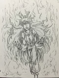 藤原妹紅・ジョジョ絵