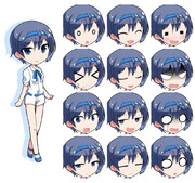 デフォルメすずきつづみ立ち絵 表情差分