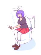 放尿中でもピースを欠かさないfakeHSIさん.toto