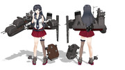 【MMDモデル配布】阿賀野用艤装【MMD艦これ】