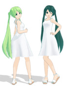 【MMDモデル配布】Pu式ミク ワンピースVer