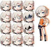 デフォルメONE立ち絵 表情差分