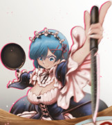 レム朝食準備中！