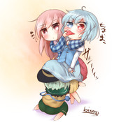 したを引っ張る