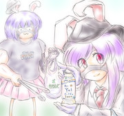 商品紹介する覆面HSI姉貴とゴミ拾いする偽物だがいいやつそうな覆面HSIさん