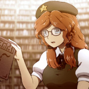 図書館で本をたしなむ美鈴