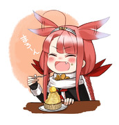 マロンを食べるまろーん