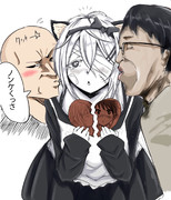 静画で相手にされなくなったが新たな愛を見つけた女装おじさん1名