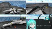 【MMD海軍】髪に芋けんぴついてるぞ