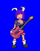 偽物だが演奏中のHSIさんBB