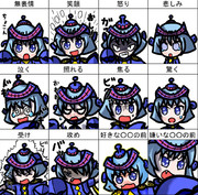 テンペラー星人(POP)で表情練習