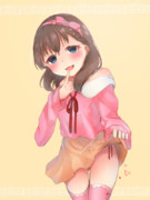 「ミニスカートのまゆ、かわいいですかぁ？ふふっ」
