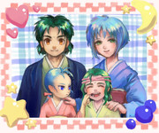 家族4人