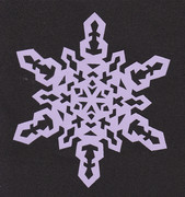 【切り絵】雪の結晶６