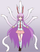 ある人の真似をして威圧感を出そうとしたけどイマイチうまくいっていない鈴仙