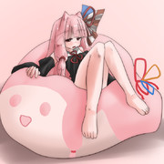 「あーなんかすっごい落ち着くわーこのクッション」