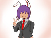 偽物だがいいやつそうなHSIさんの被り物をして、服装が優曇華風味のHSIさんと思わしき人