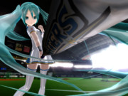 北海道。札幌ドームでミクさんとデート