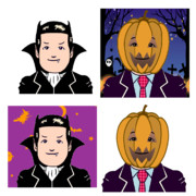 ハロウィンで仮装を嗜む男性