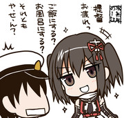 提督をお出迎え川内さん