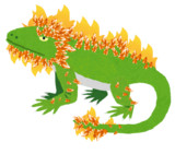 ファイヤーリザードのイラスト