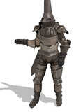 【MMDモデル配布】Cone helm armor