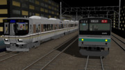 電車でD ２０５系vs２２３系