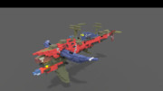 MagicaVoxelで重巡空艦アルバレステア作ってみた