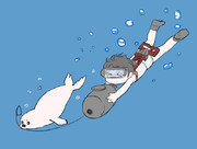 まるゆとアザラシ先輩