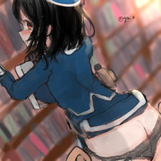 午後の図書館を高雄と