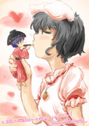 【深夜の真剣お絵描き60分一本勝負】てゐ～♡とすくなん♡