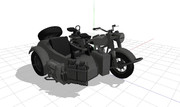 【MMD】ドイツ軍サイドカー「BMW･R75」【モデル配布】