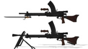 伍長式九六式・九九式軽機関銃MMDモデル配布します