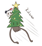 サンタとトナカイ